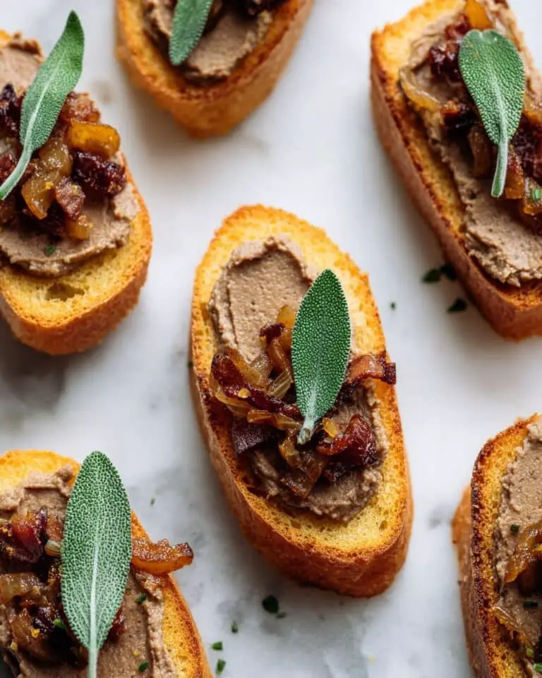 Crostini with Garlic, Cheese, and Toppings: Easy Toasted Baguette Appetizer Recipe