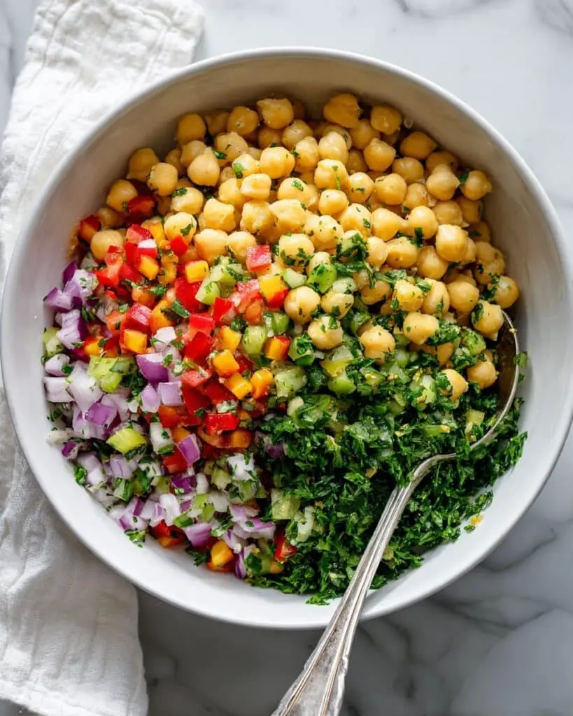 Easy Mediterranean Chickpea Salad Recipe