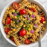 Vegan Pasta Salad with Fresh Vegetables and Herb-Infused Italian Dressing Recipe