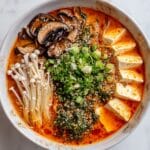 Comforting Asian-Inspired Tofu Soup with Mushrooms and Vegetables Recipe