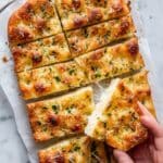 Homemade Italian Focaccia with Rosemary, Cherry Tomatoes, and Flaky Salt Recipe