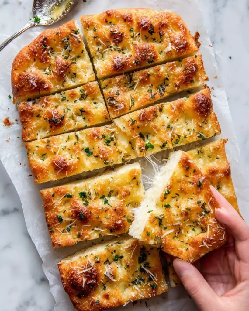 Homemade Italian Focaccia with Rosemary, Cherry Tomatoes, and Flaky Salt Recipe