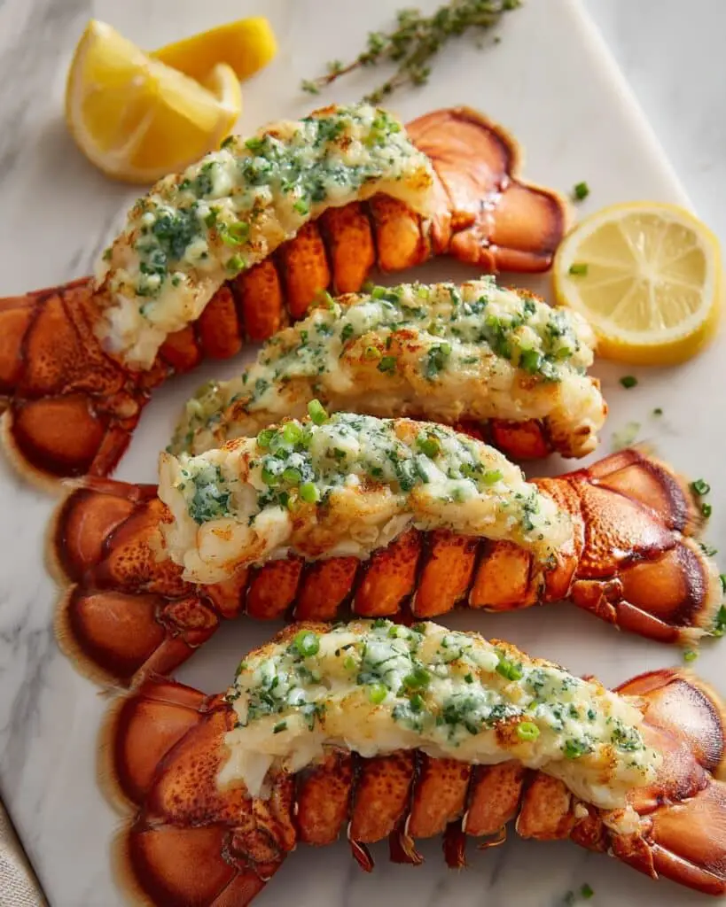 Boiled Lobster Tails with Garlic Lemon Butter Recipe