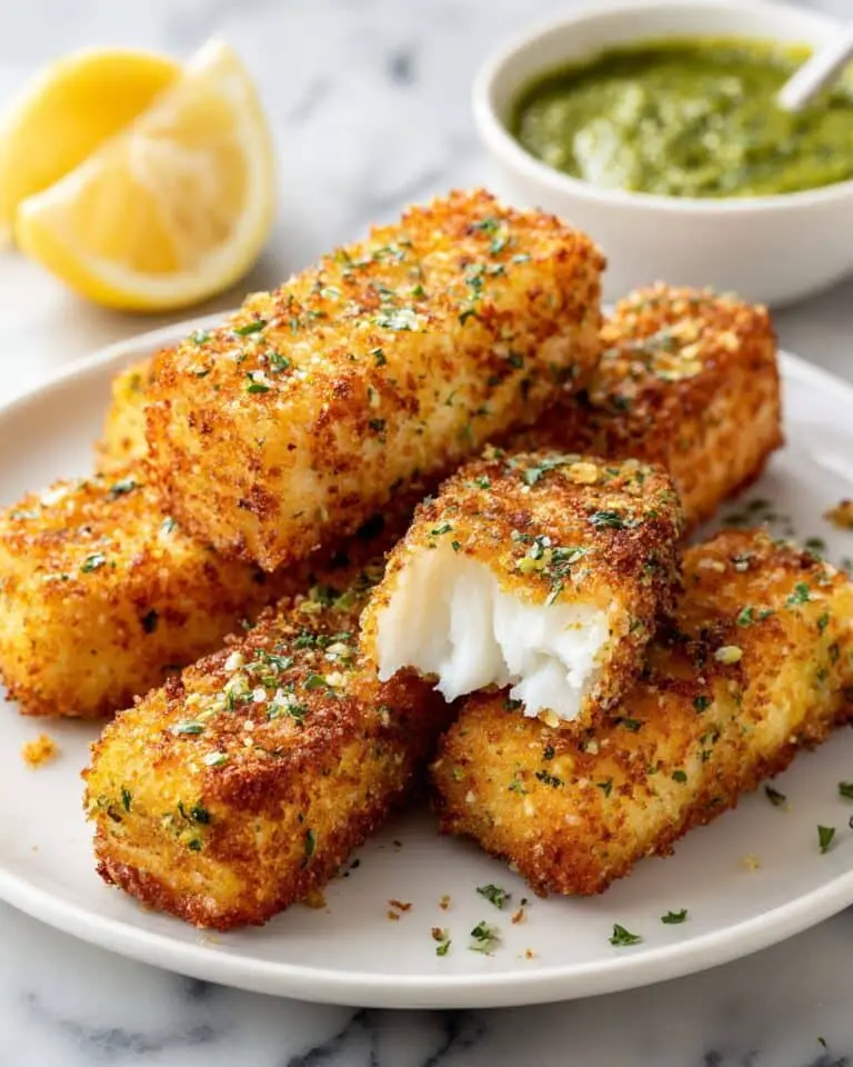 Homemade Crispy Baked Fish Sticks Recipe
