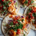 Bang Bang Shrimp Tacos with Creamy Spicy Sauce and Crunchy Slaw Recipe