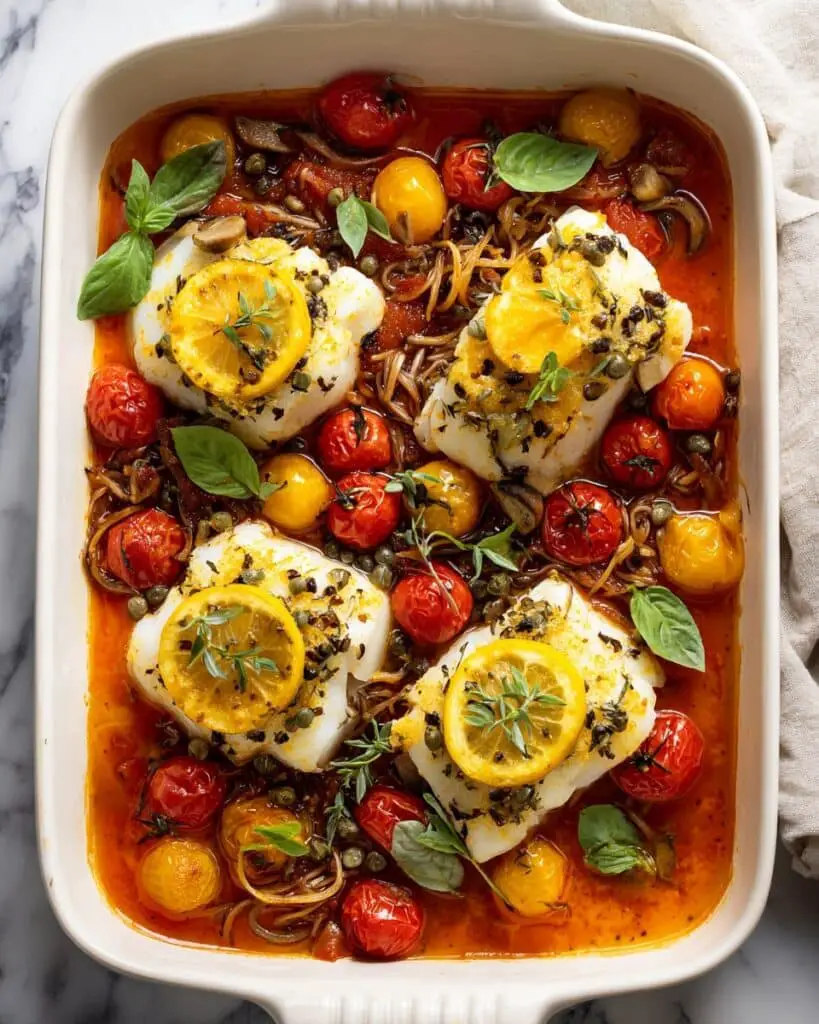 Mediterranean Baked Cod Recipe