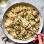 Garlic Scallop Pasta Recipe