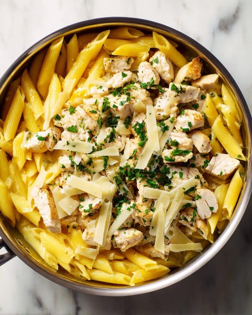 Lemon Butter Pasta with Chicken Recipe