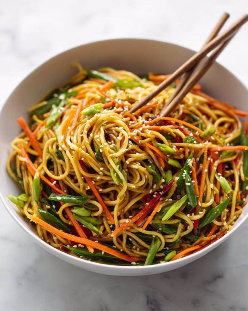 Carrot and Cabbage Noodle Stir Fry Recipe