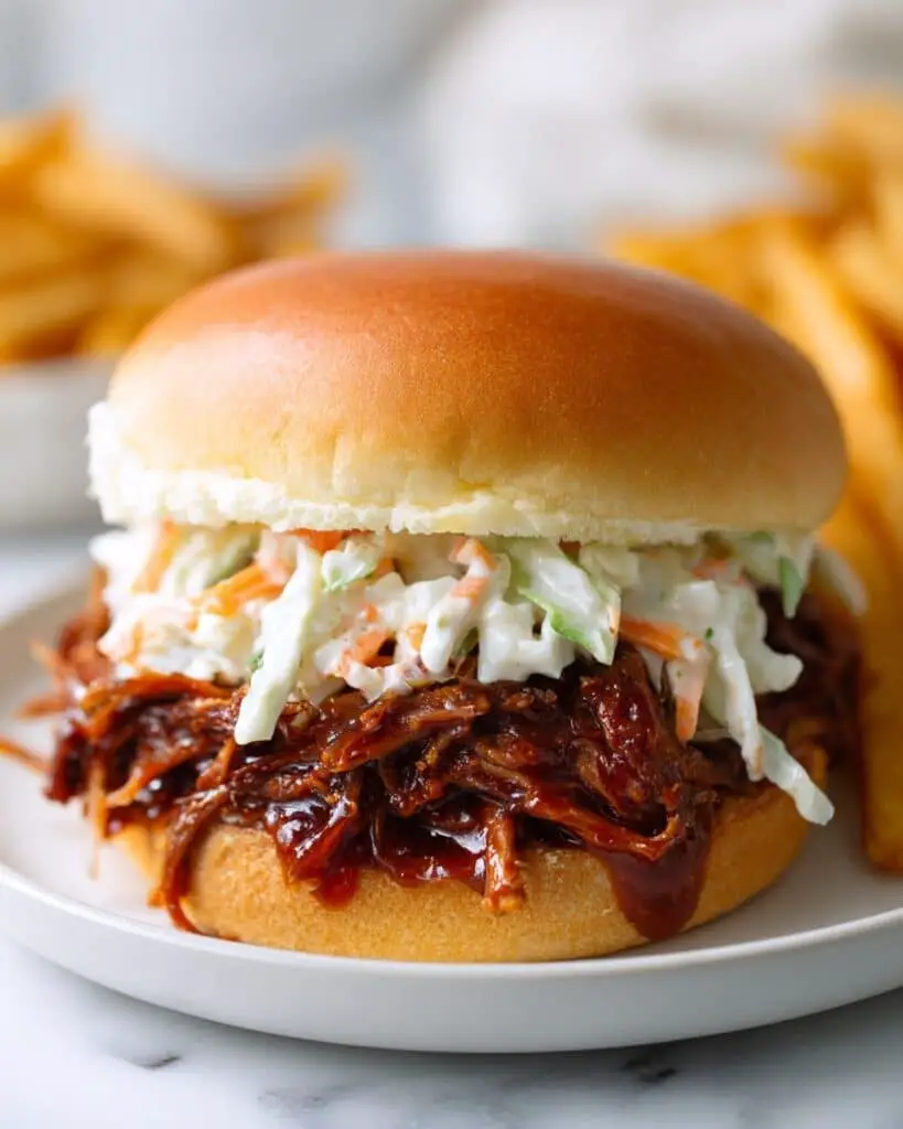 Apple BBQ Pulled Chicken Sandwiches Recipe