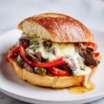 Crockpot Philly Cheesesteak Sandwiches Recipe