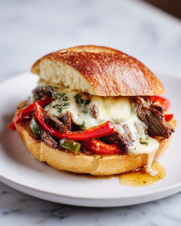 Crockpot Philly Cheesesteak Sandwiches Recipe