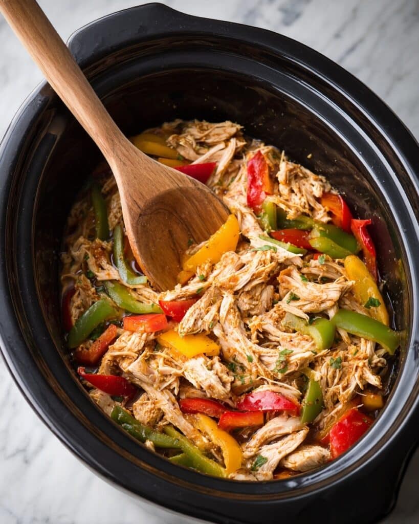Easy Crockpot Chicken Fajitas Recipe