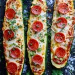 Crock-Pot Zucchini Pizza Boats Recipe