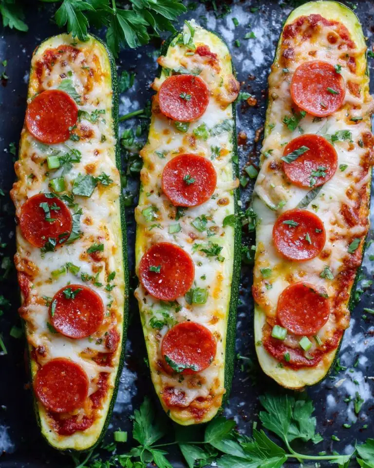 Crock-Pot Zucchini Pizza Boats Recipe