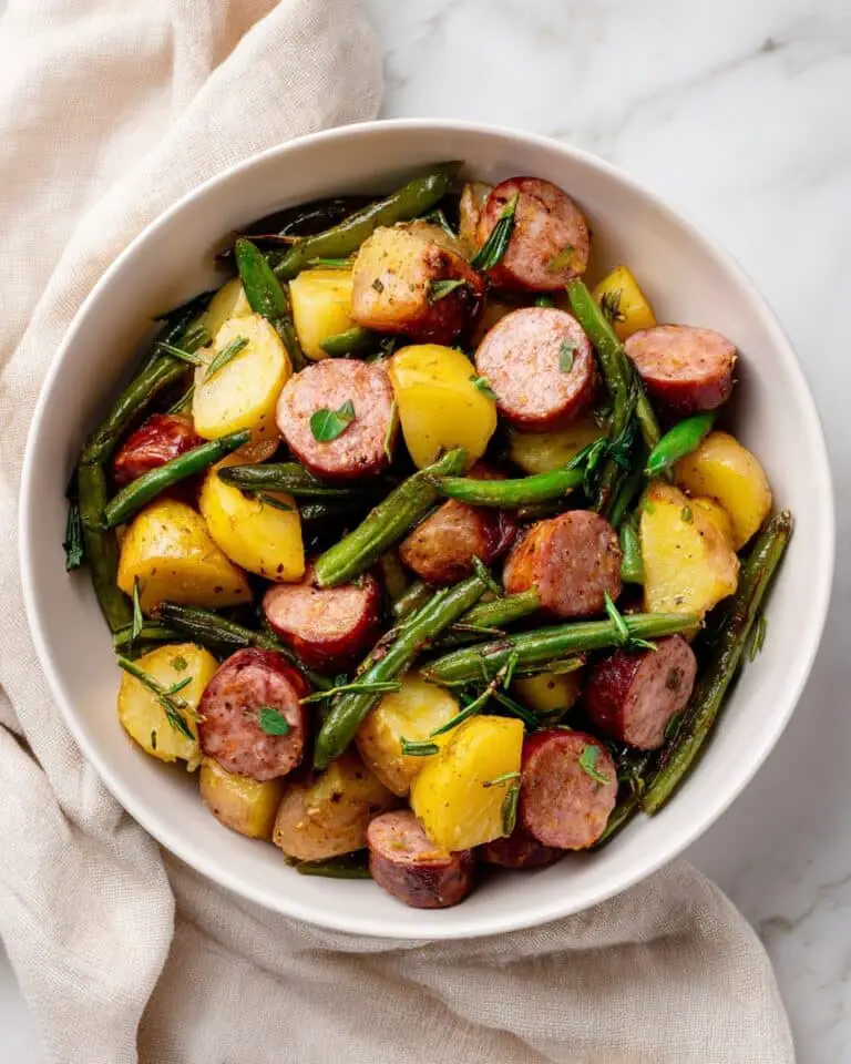 Crock-Pot Potatoes, Sausage, and Green Beans Recipe