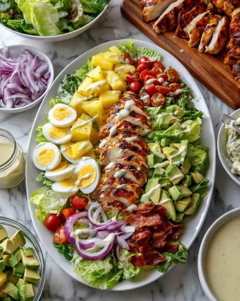 Chipotle Grilled Chicken and Mango Cobb Salad Recipe