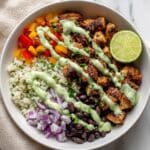 Blackened Fish Bowls with Cilantro Pepita Sauce Recipe