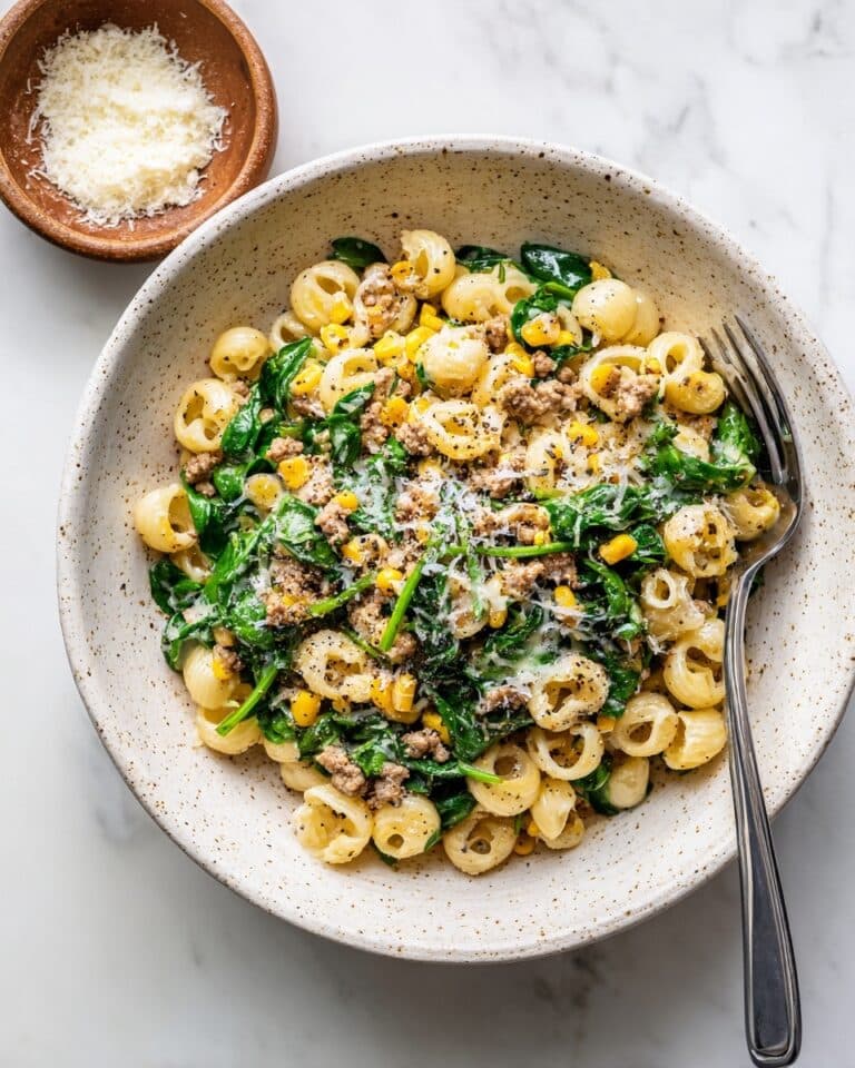 One-Pot Orzo with Sausage, Spinach, and Corn Recipe