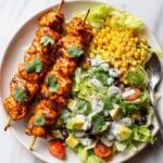 BBQ Chicken Skewer Salad Recipe