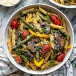 Vegan Pasta Primavera with Roasted Veggies Recipe