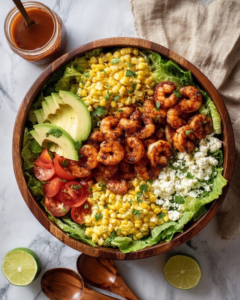 Honey-Lime Shrimp Taco Salad Recipe