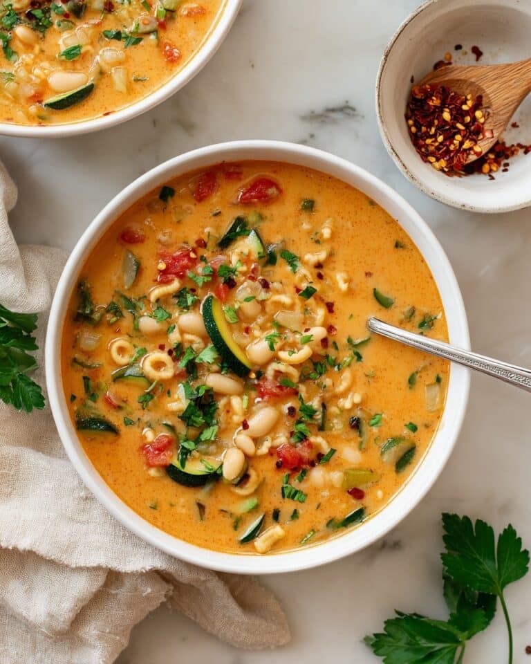 Vegan Chickpea Orzo Soup Recipe
