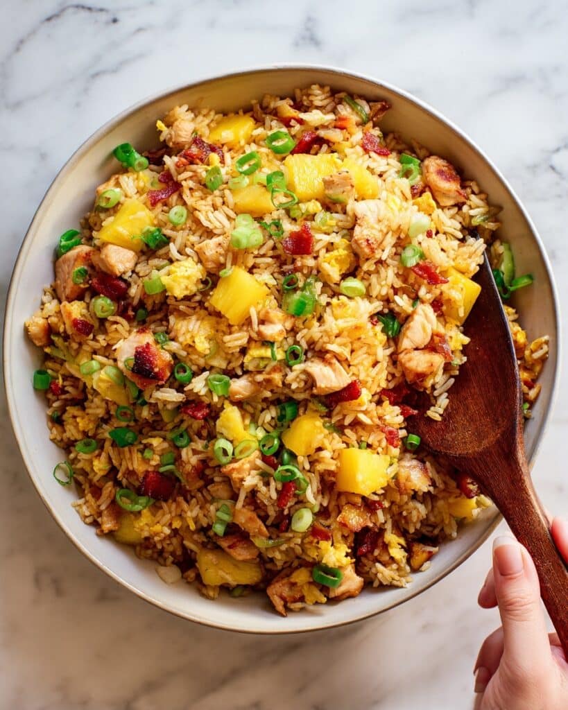 Pineapple Chicken Fried Rice Recipe