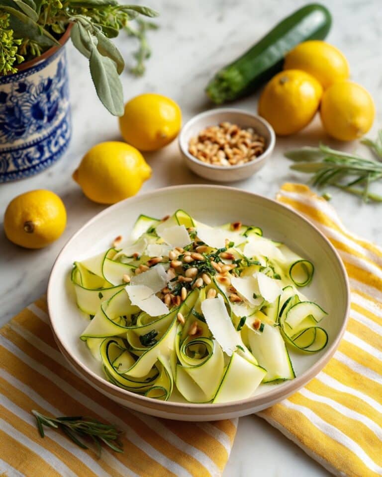 Zucchini Ribbon Salad with Lemon Recipe