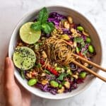 Asian Noodle Salad with Peanut Sauce Recipe