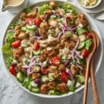 Grilled Lemon Herb Mediterranean Chicken Salad Recipe