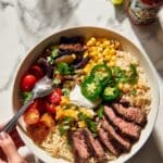 Grilled Steak Fajita Bowls Recipe