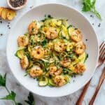 Zucchini Noodles with Garlic Shrimp Recipe
