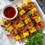 Pineapple Shrimp Skewers with Honey-Lime Glaze Recipe