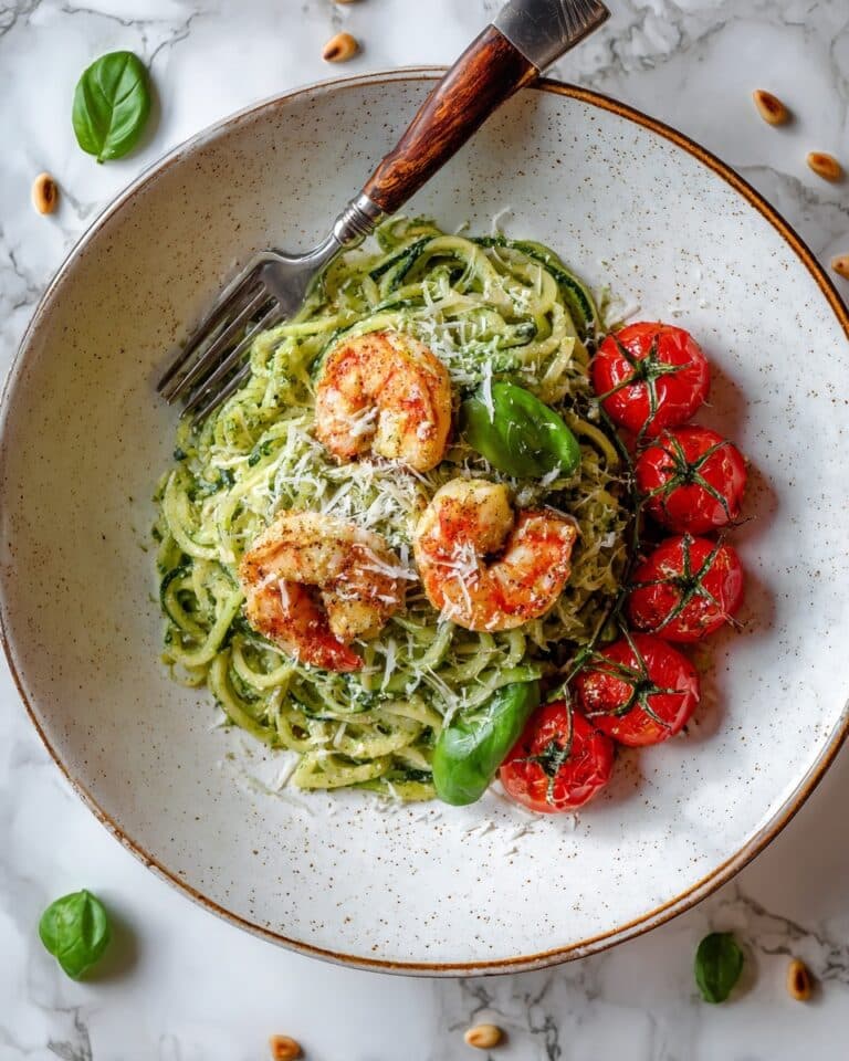 Pesto Shrimp and Zucchini Skewers Recipe