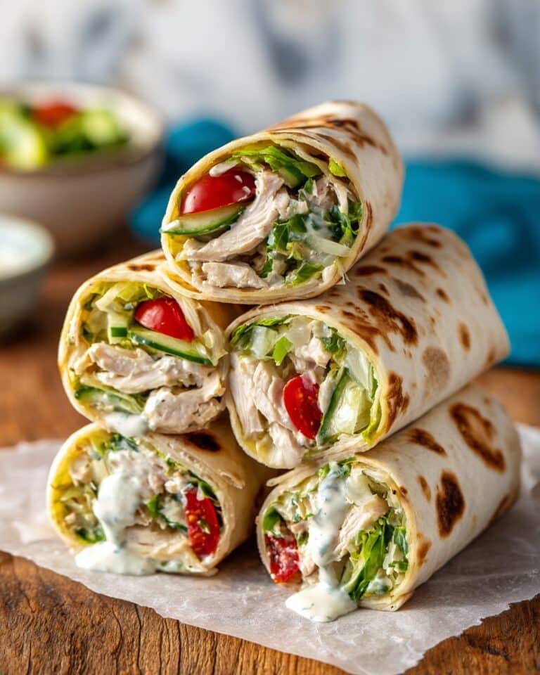 Chicken Caesar Salad Wraps Recipe