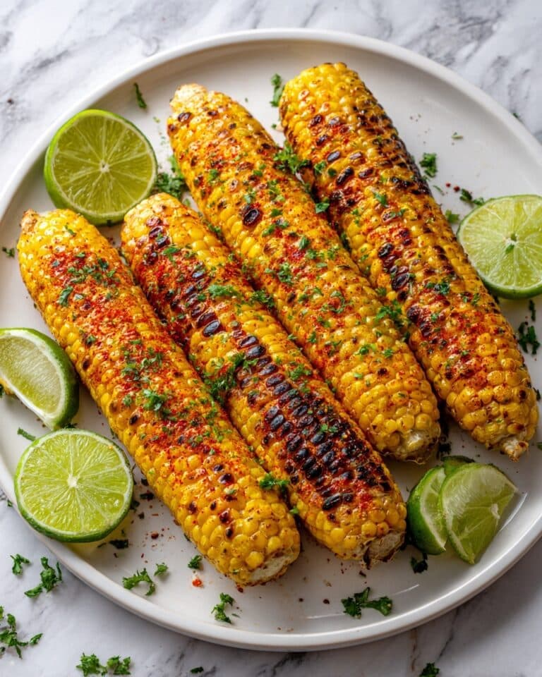 Grilled Corn on the Cob with Chili Lime Butter Recipe