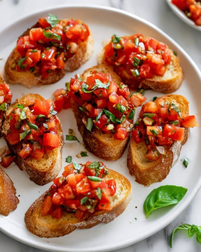 Tomato Basil Bruschetta Recipe