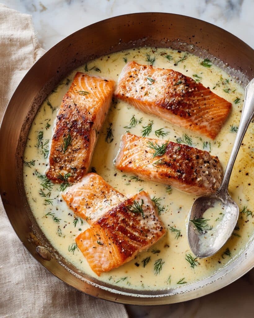 Grilled Salmon with Dill Sauce Recipe