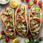 Crockpot Greek Chicken Gyros Recipe