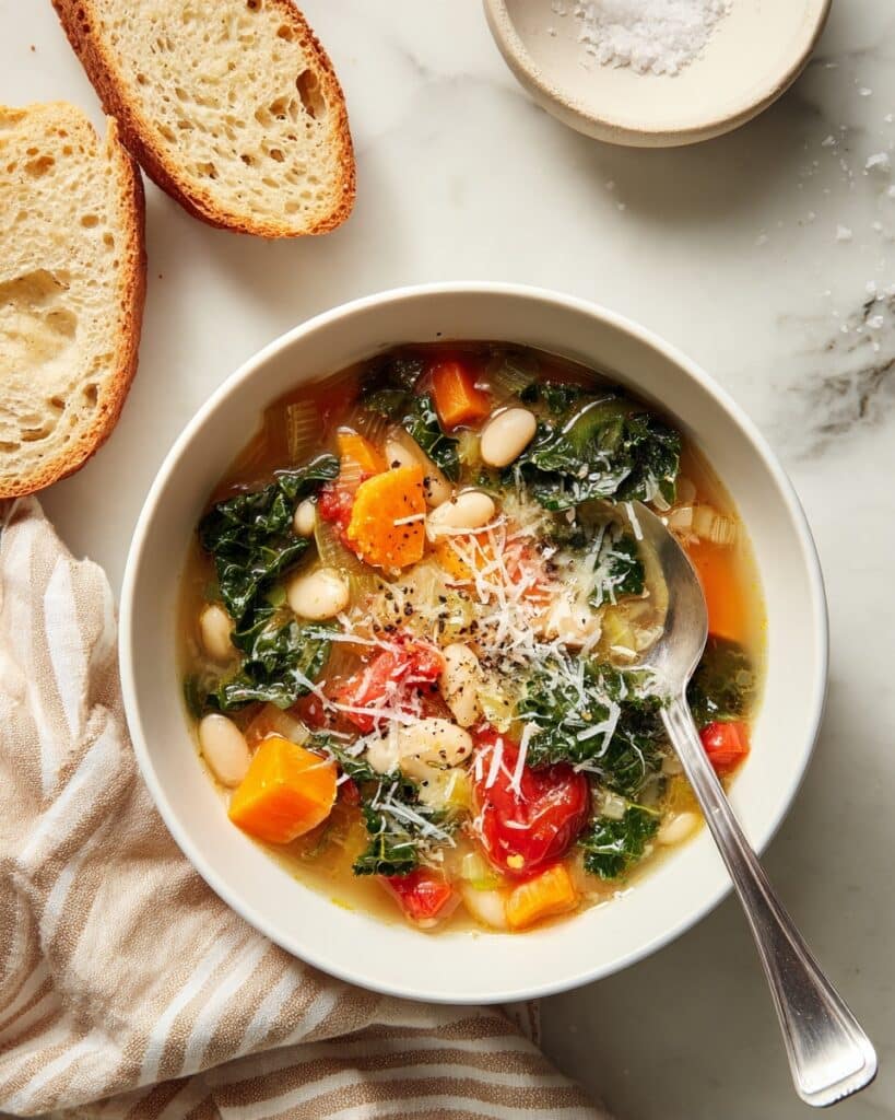 Slow Cooker Tuscan White Bean Soup Recipe