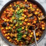 Mediterranean Eggplant & Chickpea Curry Recipe