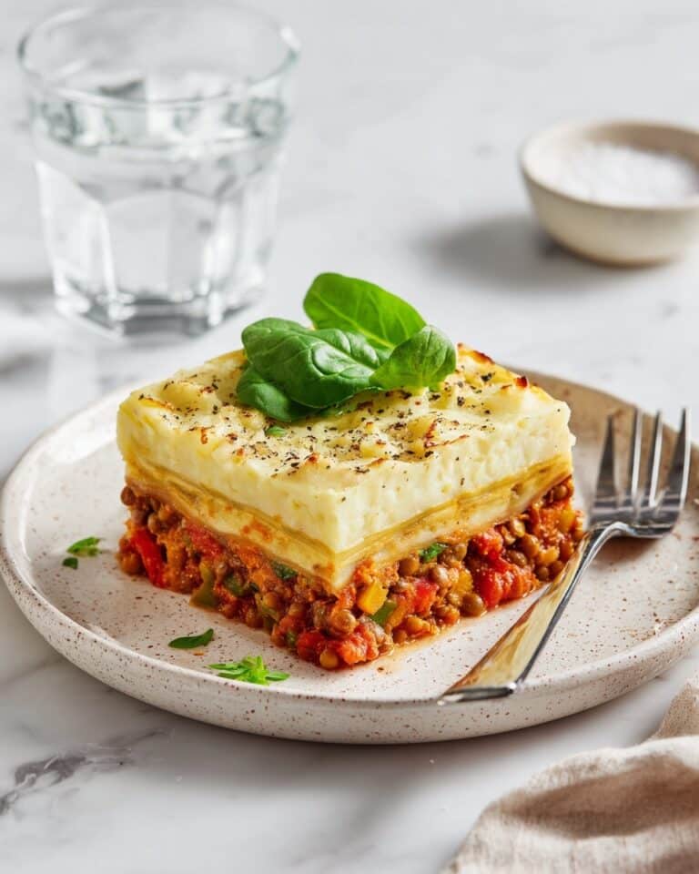 Slow Cooker Lentil & Vegetable Moussaka Recipe