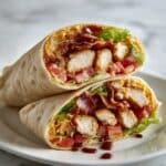 Cheesy BBQ Chicken Wraps Recipe