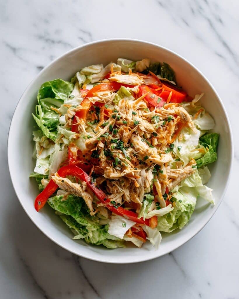 Thai Chicken Salad with Nutty Peanut Dressing Recipe