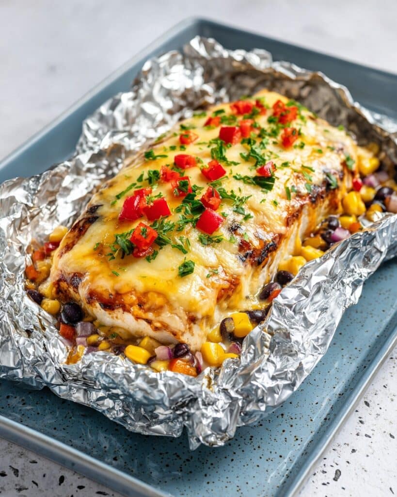 Fiesta Chicken Foil Packets Recipe