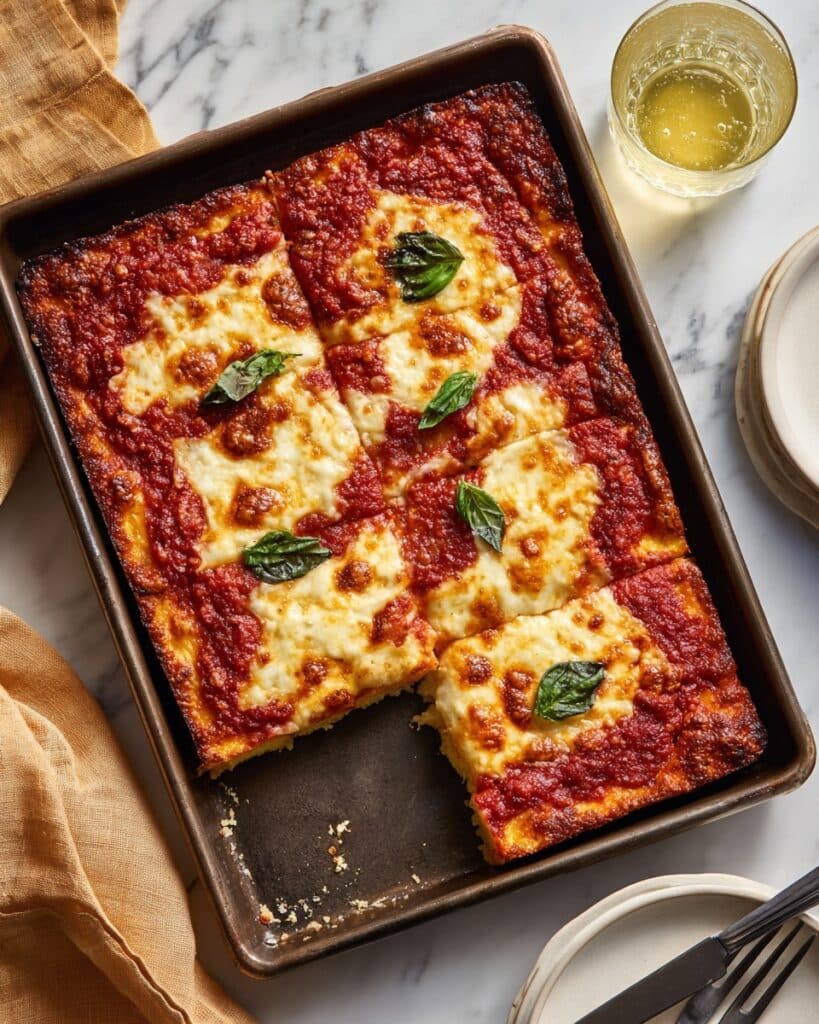 Sheet Pan Lasagna with Crispy Edges Recipe