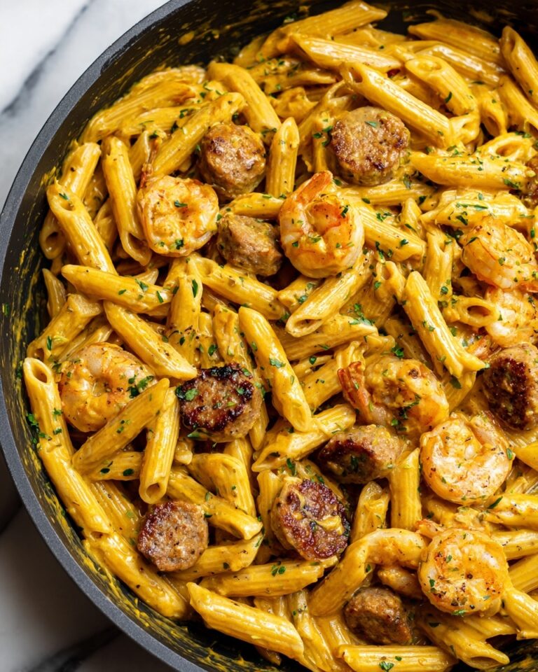 Creamy Mozzarella Shrimp Pasta Recipe