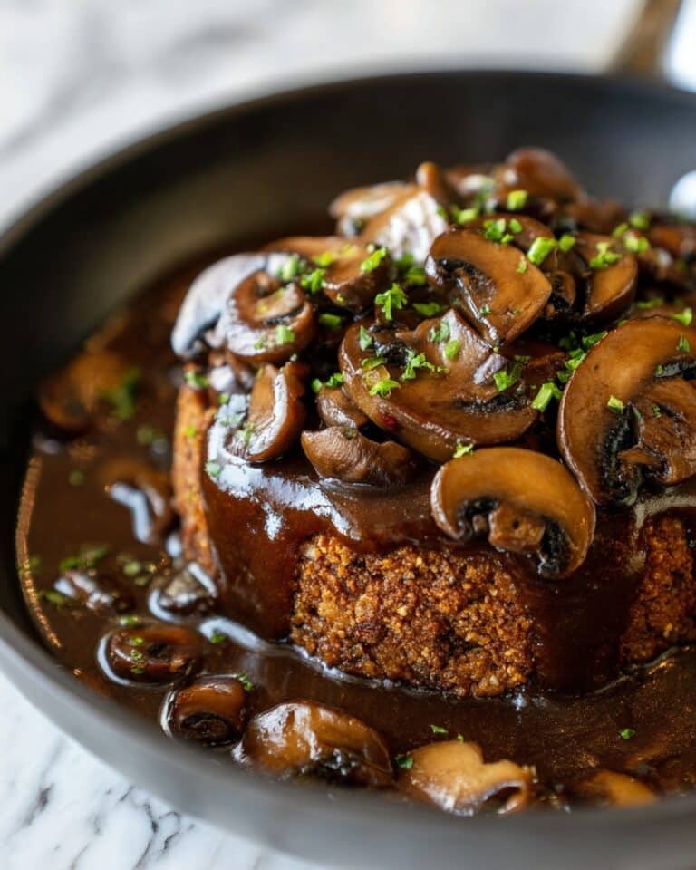 Juicy Salisbury Steak with Mushroom Onion Gravy Recipe