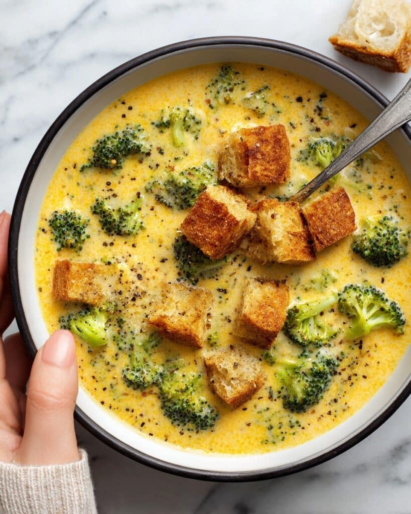 Creamy Broccoli Cheddar Soup Recipe